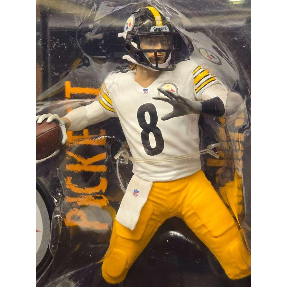 (新鮮現貨) 麥法蘭 NFL 2023 匹茲堡鋼人 Kenny Pickett「 白衣限定版」(非 NBA MLB)-細節圖6