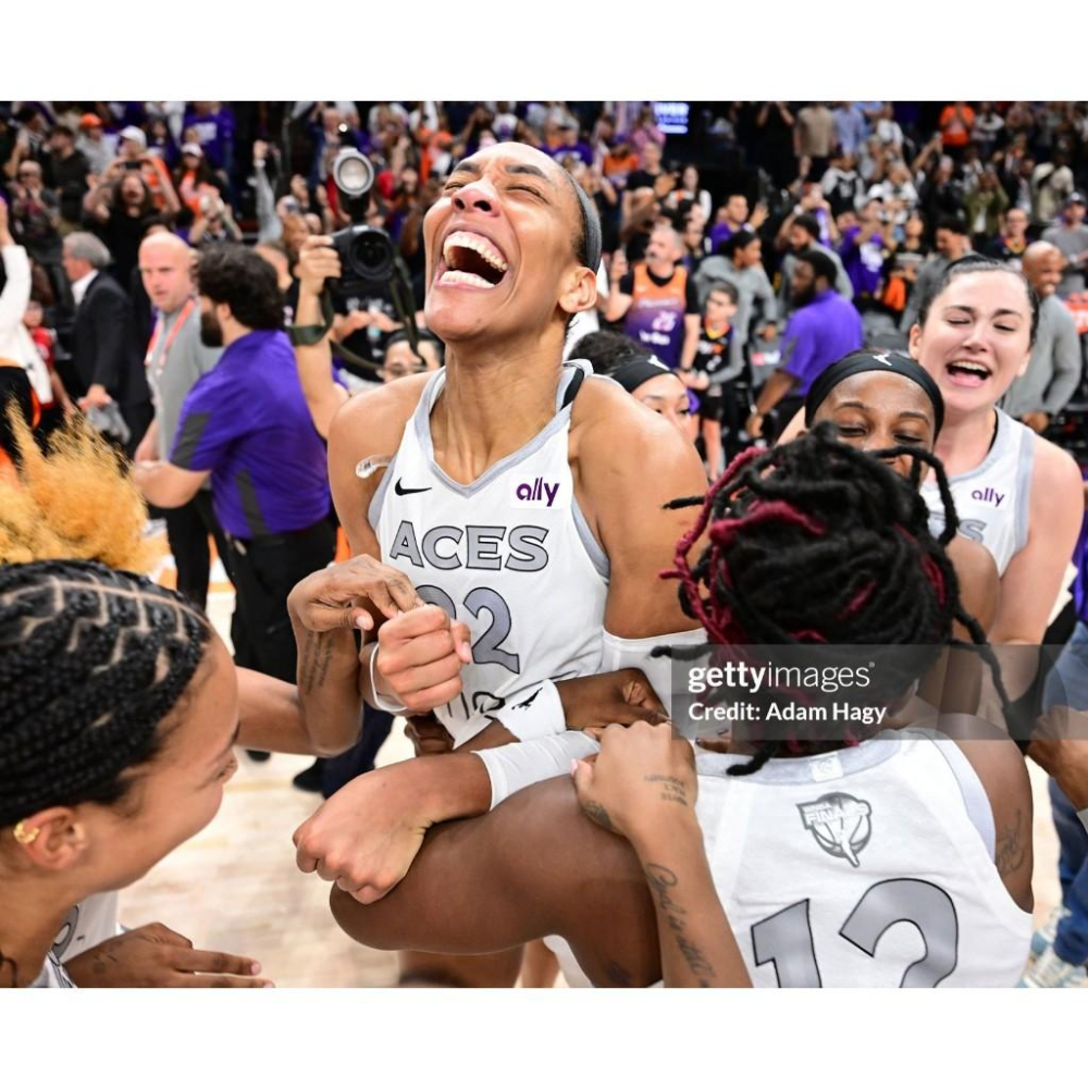(全新現貨) Nike WNBA 拉斯維加斯王牌 A＇ja Wilson 2025 女英雄版 背號短T (Sz. M)-細節圖3