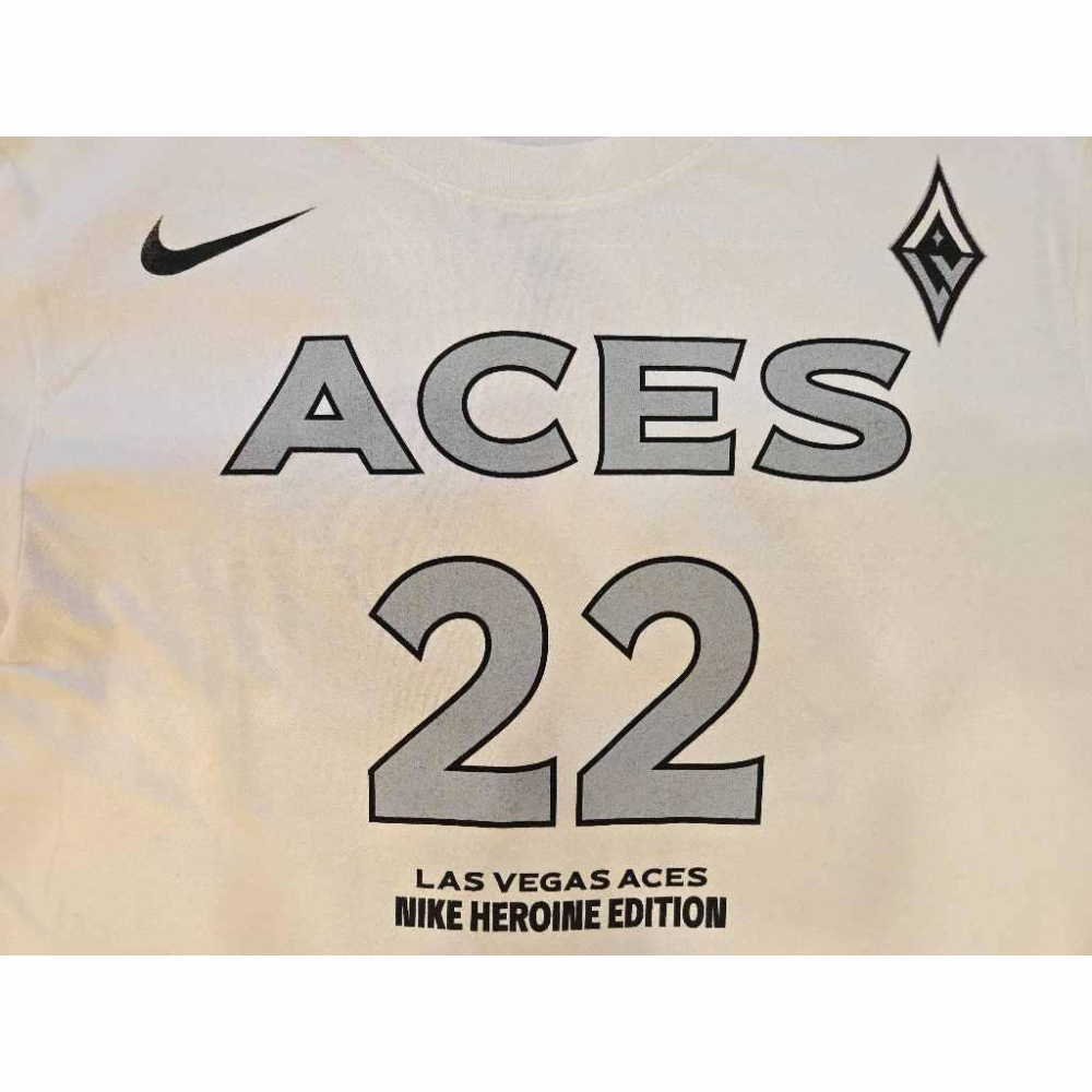 (全新現貨) Nike WNBA 拉斯維加斯王牌 A＇ja Wilson 2025 女英雄版 背號短T (Sz. M)-細節圖5
