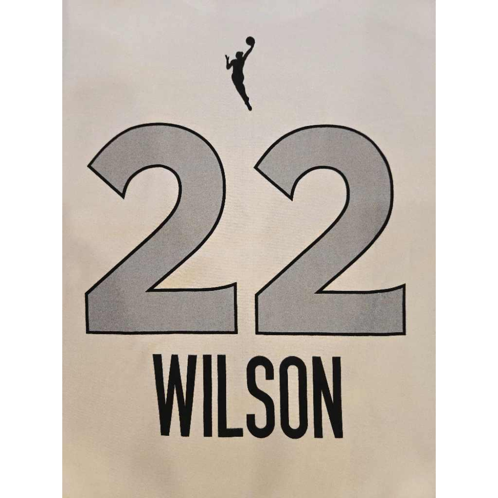(全新現貨) Nike WNBA 拉斯維加斯王牌 A＇ja Wilson 2025 女英雄版 背號短T (Sz. M)-細節圖6
