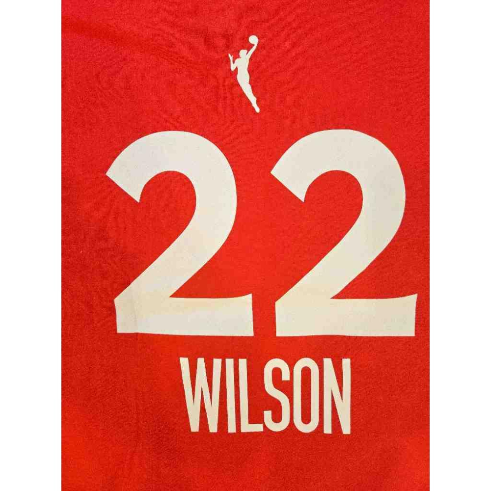 (全新現貨) Nike WNBA 拉斯維加斯王牌 A＇ja Wilson 2025 反抗版 背號短T (Sz. M)-細節圖6