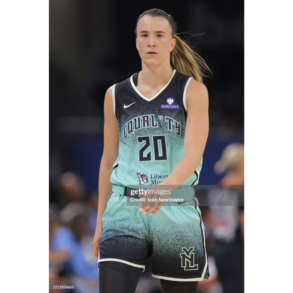(修補特價) Nike WNBA 紐約自由 Sabrina Ionescu 2025 反抗版 背號短T (Sz. M)-細節圖3