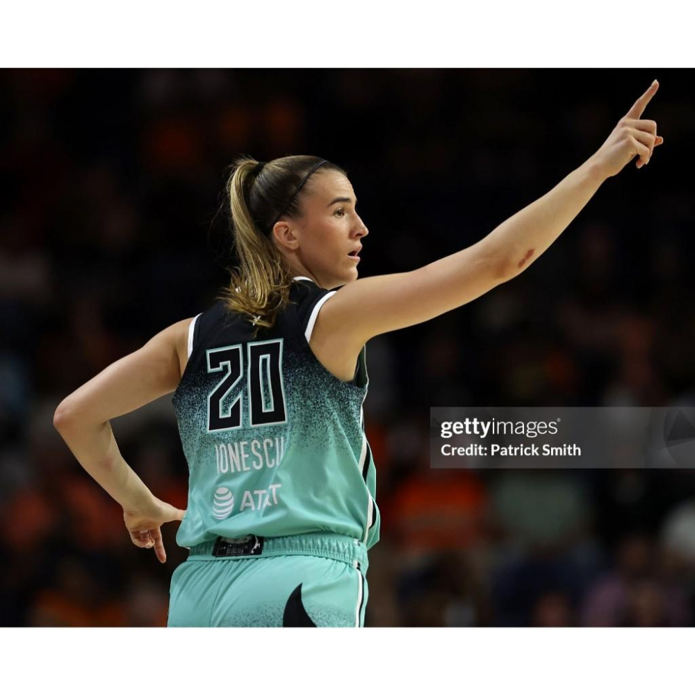 (修補特價) Nike WNBA 紐約自由 Sabrina Ionescu 2025 反抗版 背號短T (Sz. M)-細節圖4