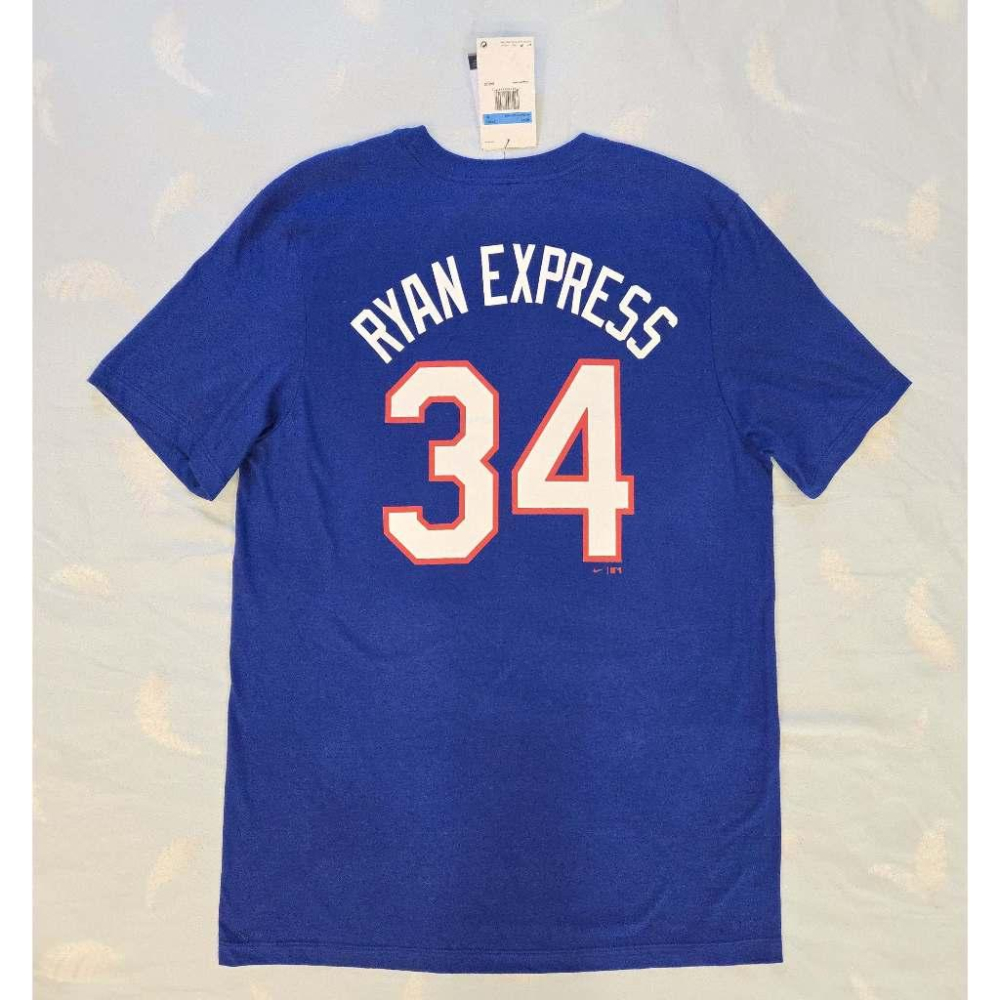 (全新現貨) Nike MLB 德州遊騎兵 Nolan Ryan「Ryan Express」紀念背號短T (Sz.M)-細節圖2
