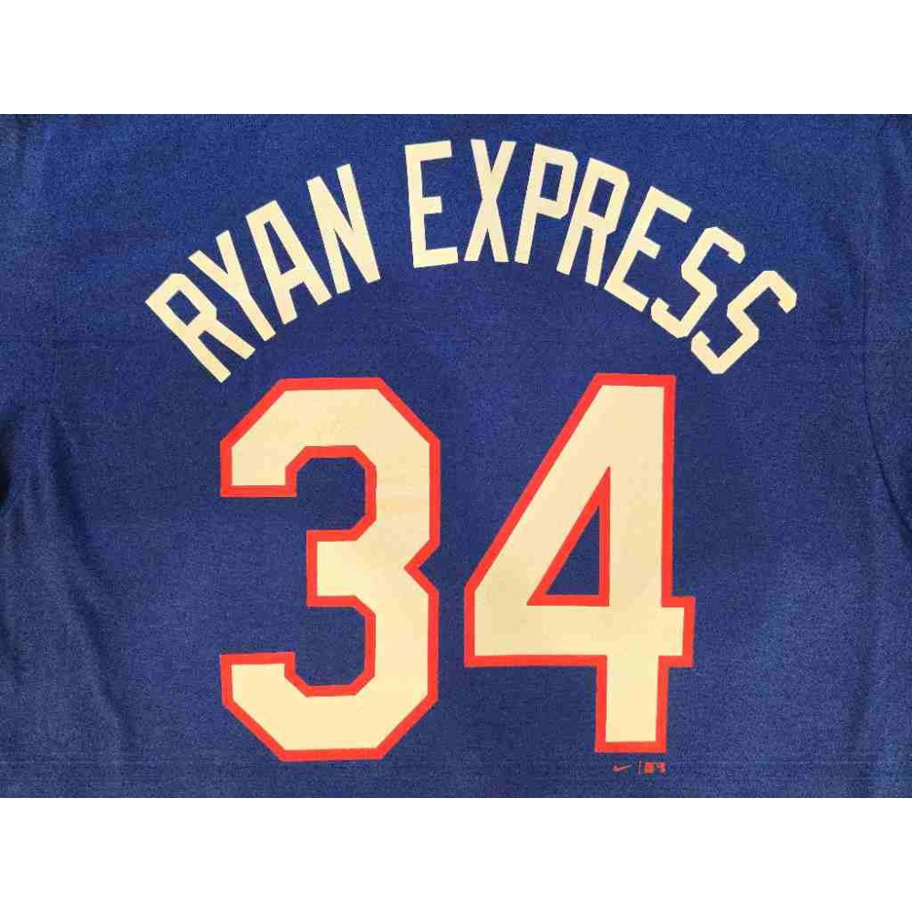 (全新現貨) Nike MLB 德州遊騎兵 Nolan Ryan「Ryan Express」紀念背號短T (Sz.M)-細節圖5