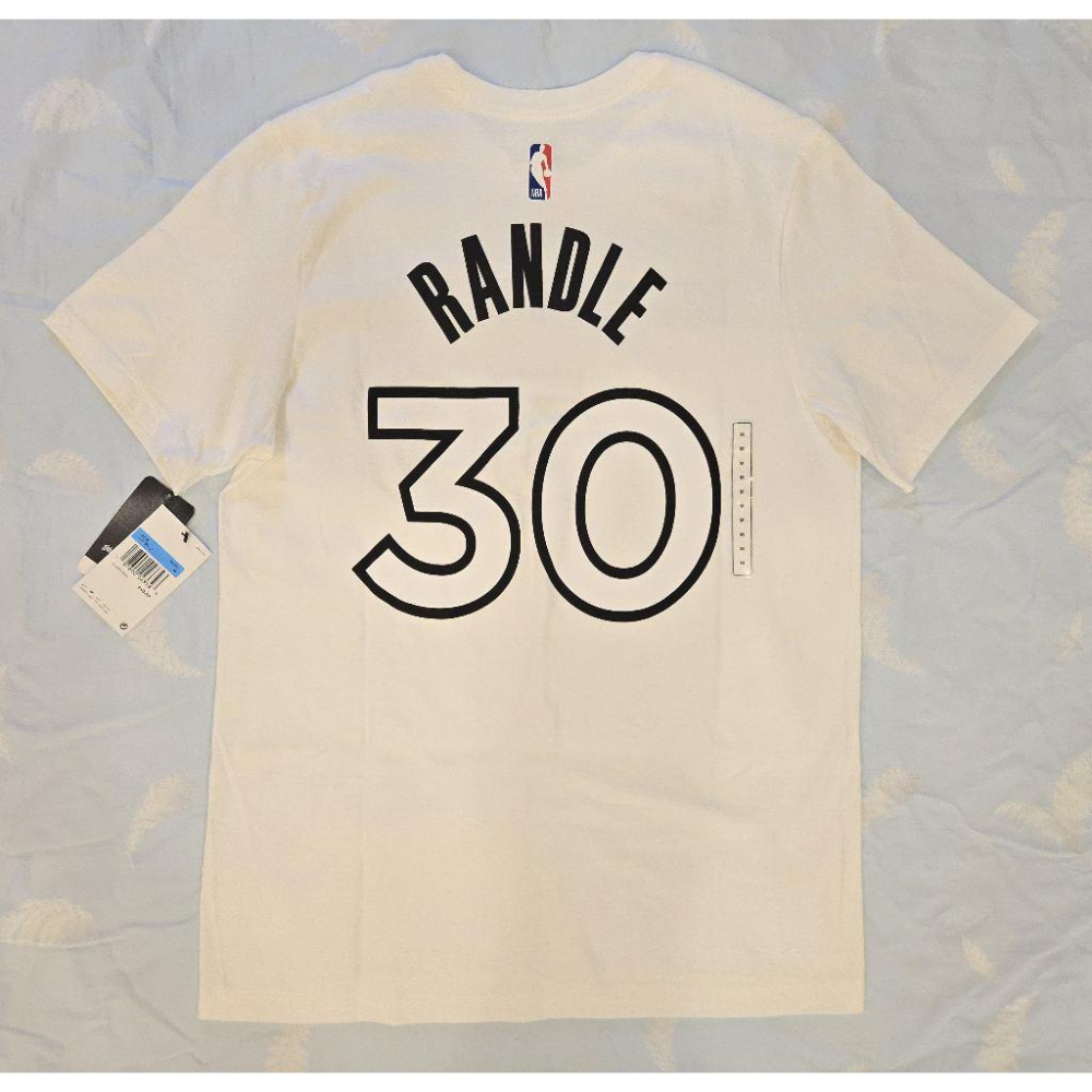 (全新現貨) Nike NBA 明尼蘇達灰狼 Julius Randle 24/25 城市版 背號短T (Sz. M)-細節圖2