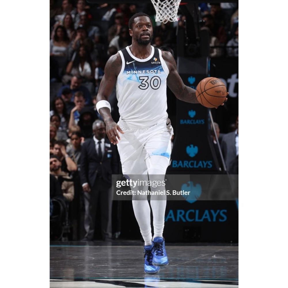 (全新現貨) Nike NBA 明尼蘇達灰狼 Julius Randle 24/25 城市版 背號短T (Sz. M)-細節圖3