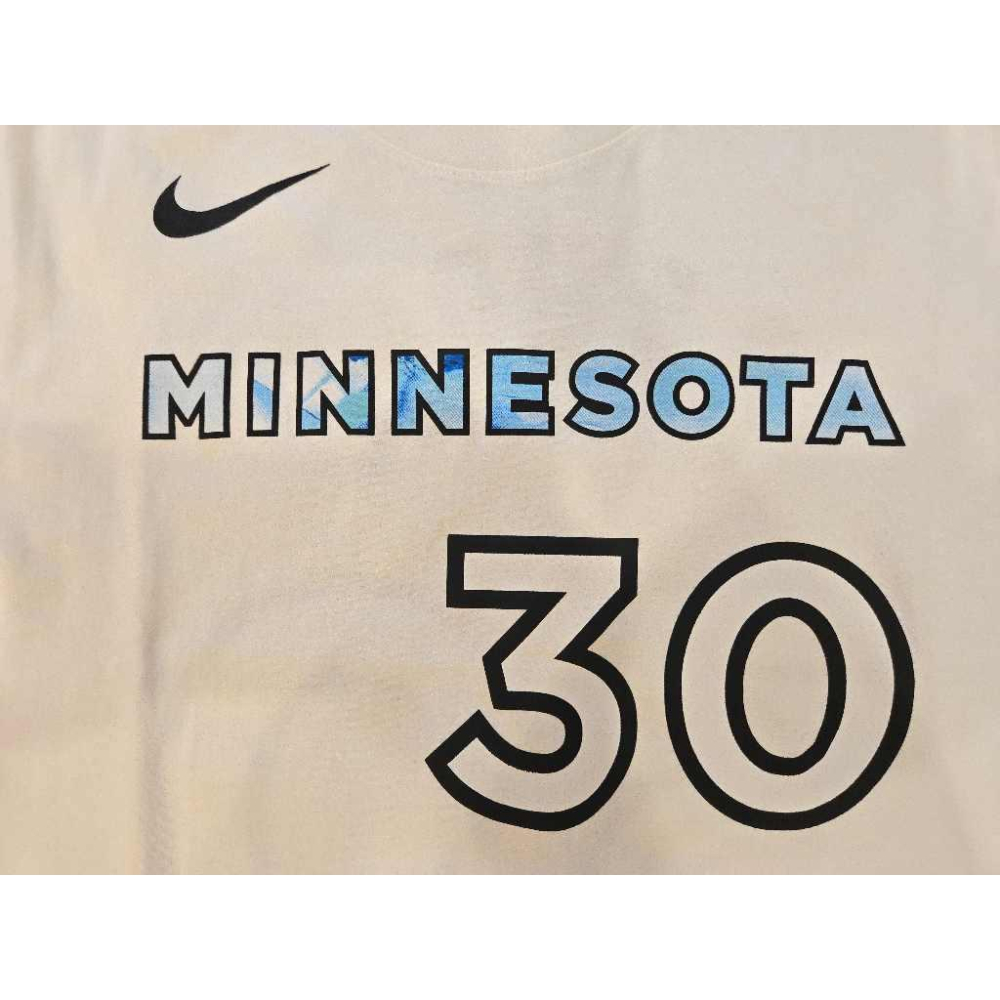 (全新現貨) Nike NBA 明尼蘇達灰狼 Julius Randle 24/25 城市版 背號短T (Sz. M)-細節圖5