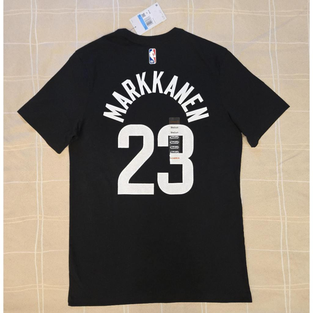 (全新現貨) Nike NBA 猶他爵士 Lauri Markkanen 25/26 宣告版 背號短T (Sz. M)-細節圖2