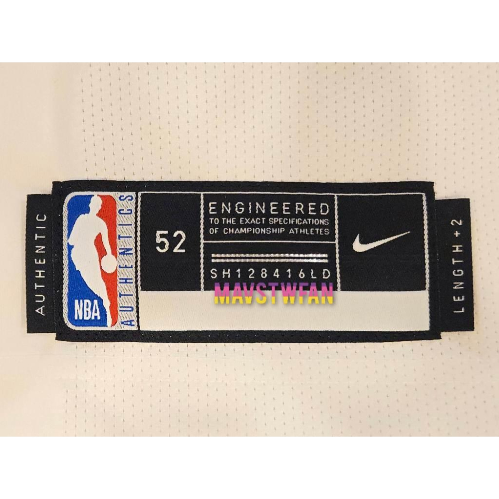(出清特價) Nike Tyler Herro 熱火 24/25「白南灣」城市版 AU 球衣 (XL 52，原生贊助標)-細節圖7
