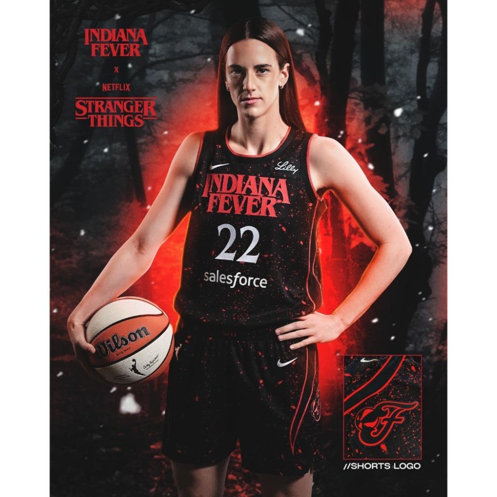 (全新現貨) Nike WNBA 印第安納狂熱 Caitlin Clark 2025 反抗版 背號短T (Sz. M)-細節圖3