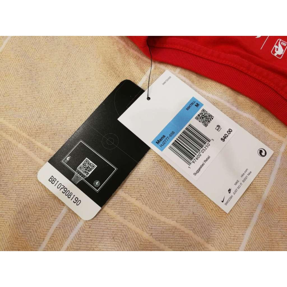 (全新特價) Nike NBA 曼斐斯灰熊 Ja Morant 24/25 城市版 背號短T (Sz. M)-細節圖9