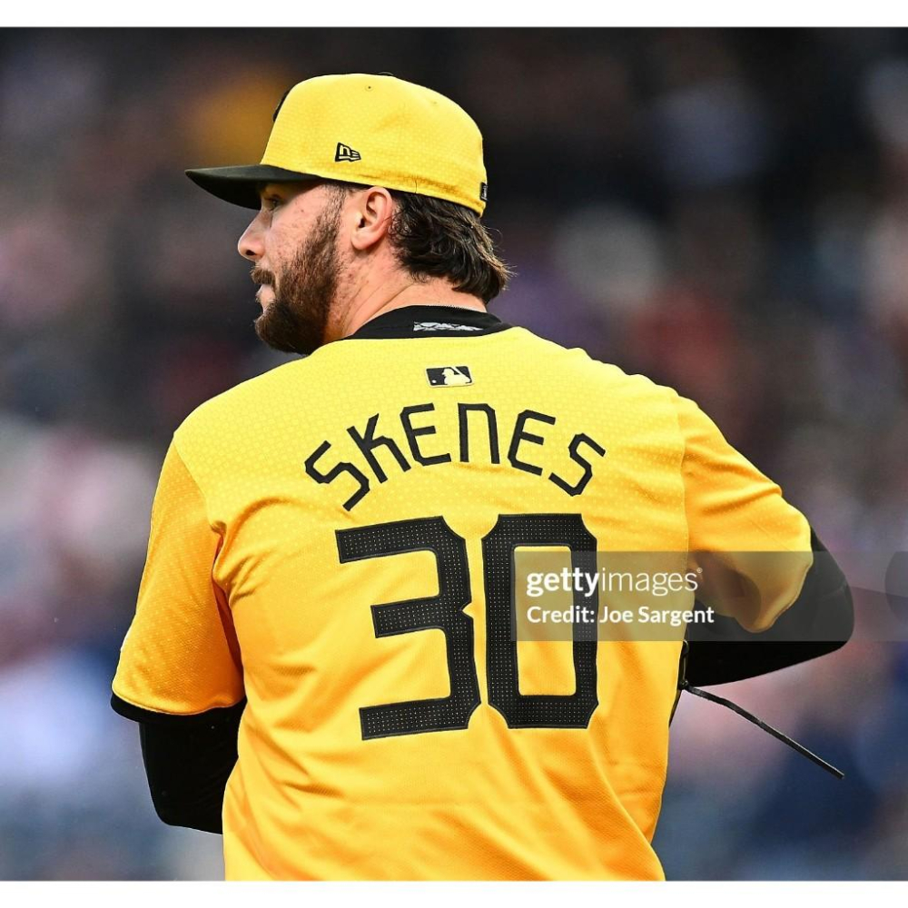 (全新現貨) Nike MLB 匹茲堡海盜 Paul Skenes 2025 城市版 背號短T (Sz. M)-細節圖4