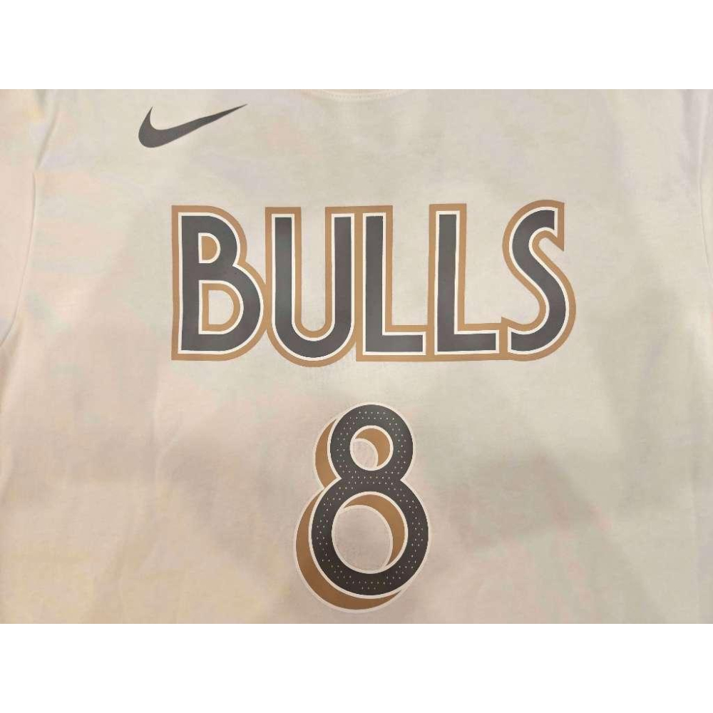 (出清特價) Nike NBA 芝加哥公牛 Zach LaVine 24/25 城市版 背號短T (Sz. M)-細節圖5