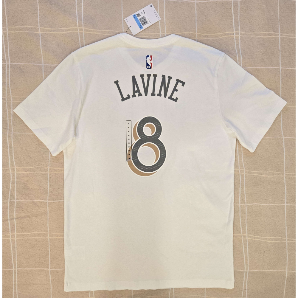 (唯一一件) Nike NBA 芝加哥公牛 Zach LaVine 24/25 城市版 背號短T (Sz. M)-細節圖2