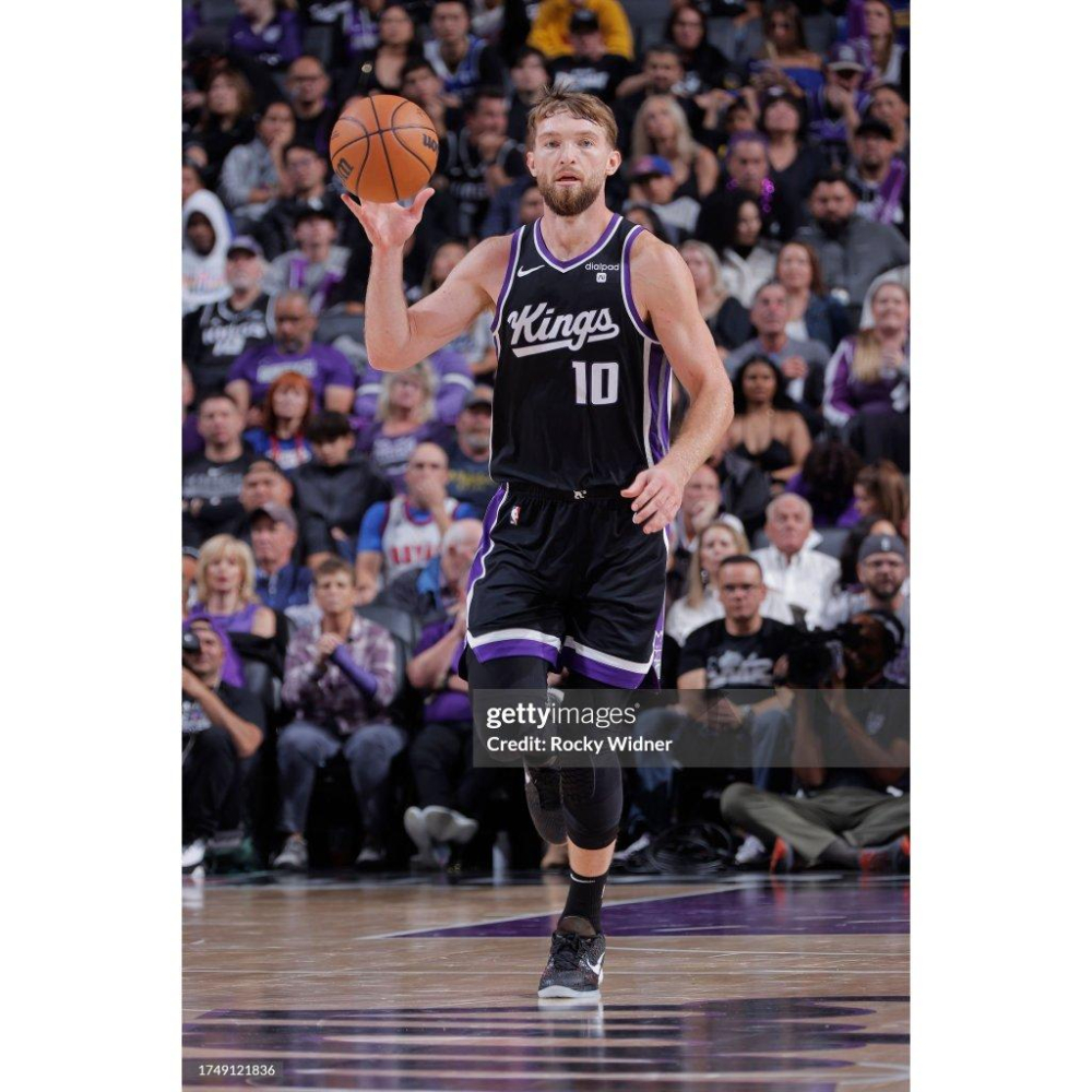 (最後一件) Nike NBA 沙加緬度國王 Domantas Sabonis 23/24 經典版 背號 T (M)-細節圖3