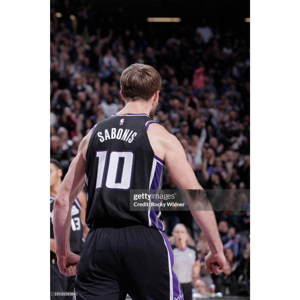 (最後一件) Nike NBA 沙加緬度國王 Domantas Sabonis 23/24 經典版 背號 T (M)-細節圖4