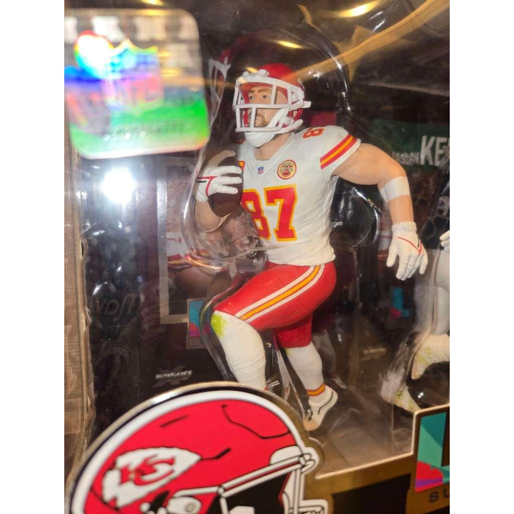 (全新特價) 麥法蘭 NFL Travis Kelce/Jason Kelce「超級盃 LVII」雙人組人偶-細節圖3