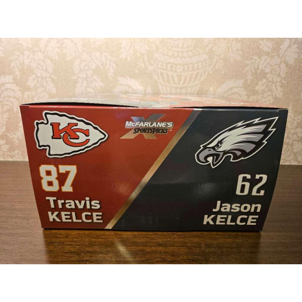 (全新特價) 麥法蘭 NFL Travis Kelce/Jason Kelce「超級盃 LVII」雙人組人偶-細節圖9