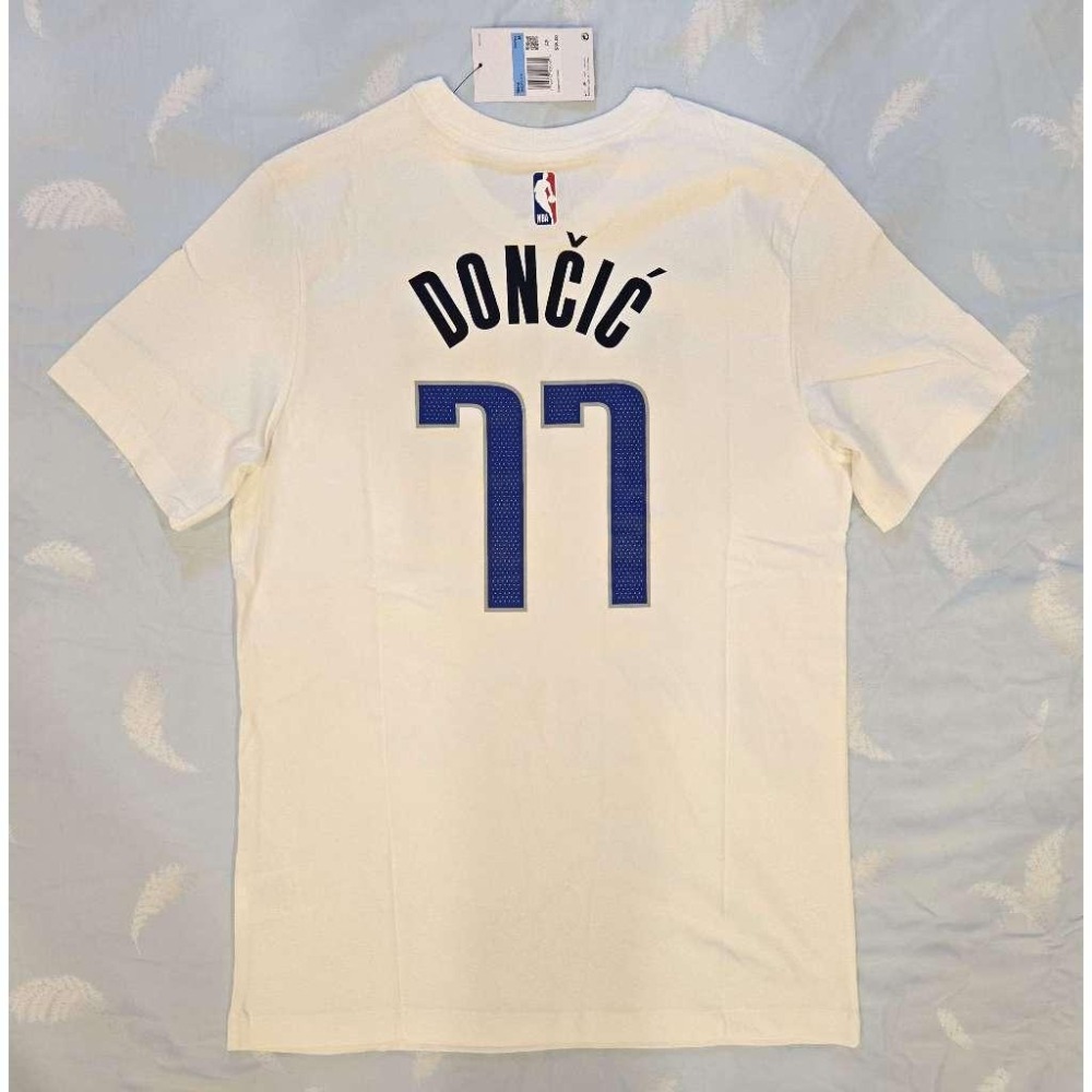(出清特價) Nike NBA 達拉斯獨行俠 Luka Doncic 24/25 聯盟版 背號短T (Sz. M)-細節圖2
