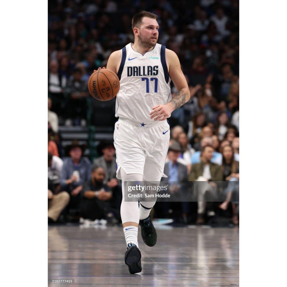 (出清特價) Nike NBA 達拉斯獨行俠 Luka Doncic 24/25 聯盟版 背號短T (Sz. M)-細節圖3