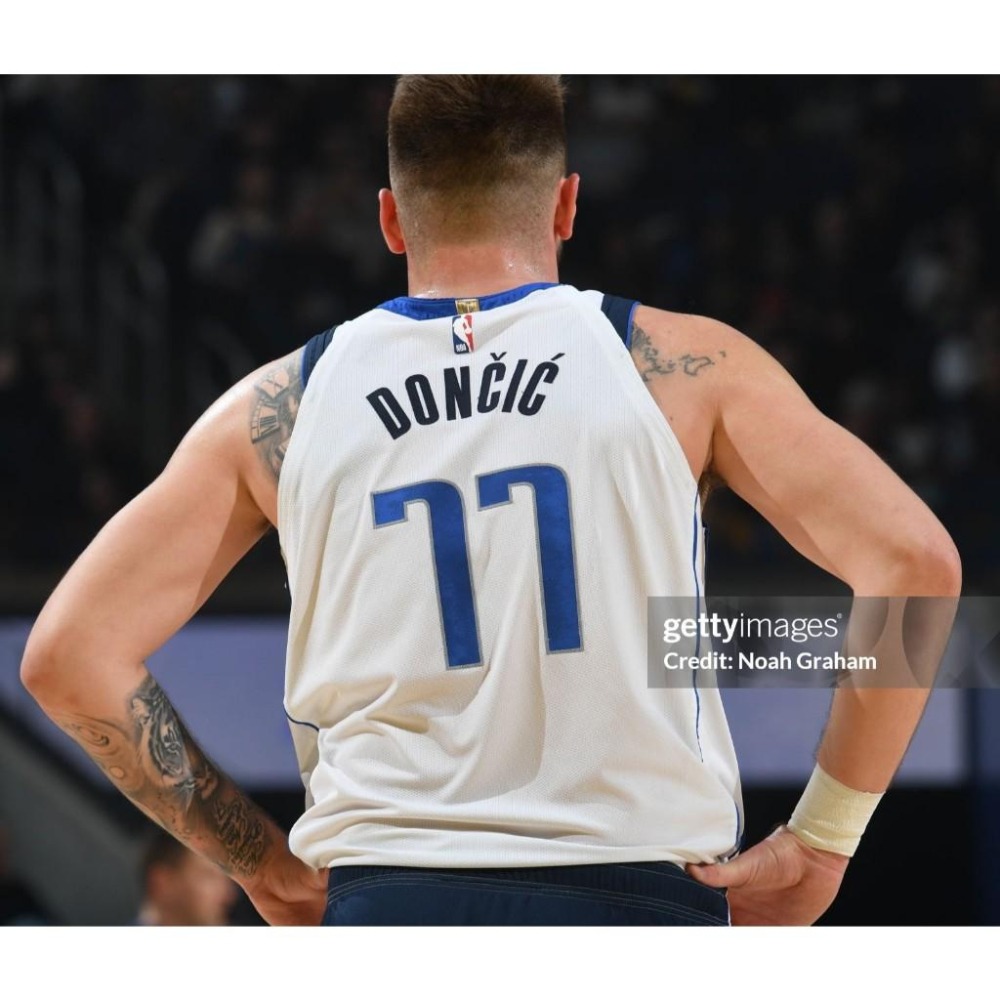(出清特價) Nike NBA 達拉斯獨行俠 Luka Doncic 24/25 聯盟版 背號短T (Sz. M)-細節圖4