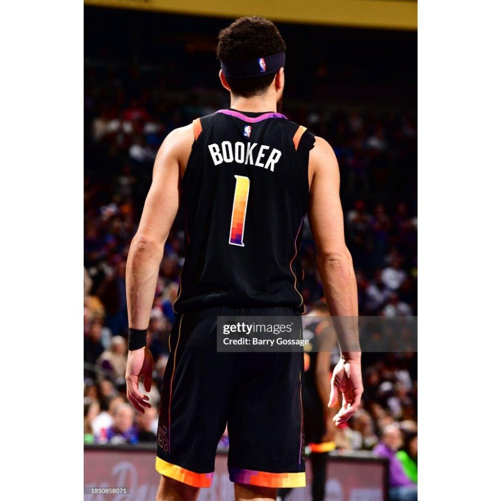 (全新特價) Nike NBA 鳳凰城太陽 Devin Booker 24/25 宣告版 背號 T (Sz. M)-細節圖4