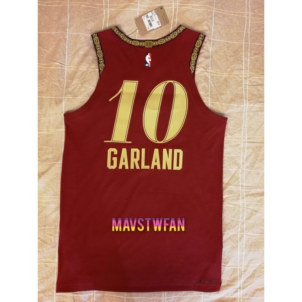 (出清特價) Nike Darius Garland 騎士 23/24 城市版 AU 球衣 (M 44，原生贊助標)-細節圖2