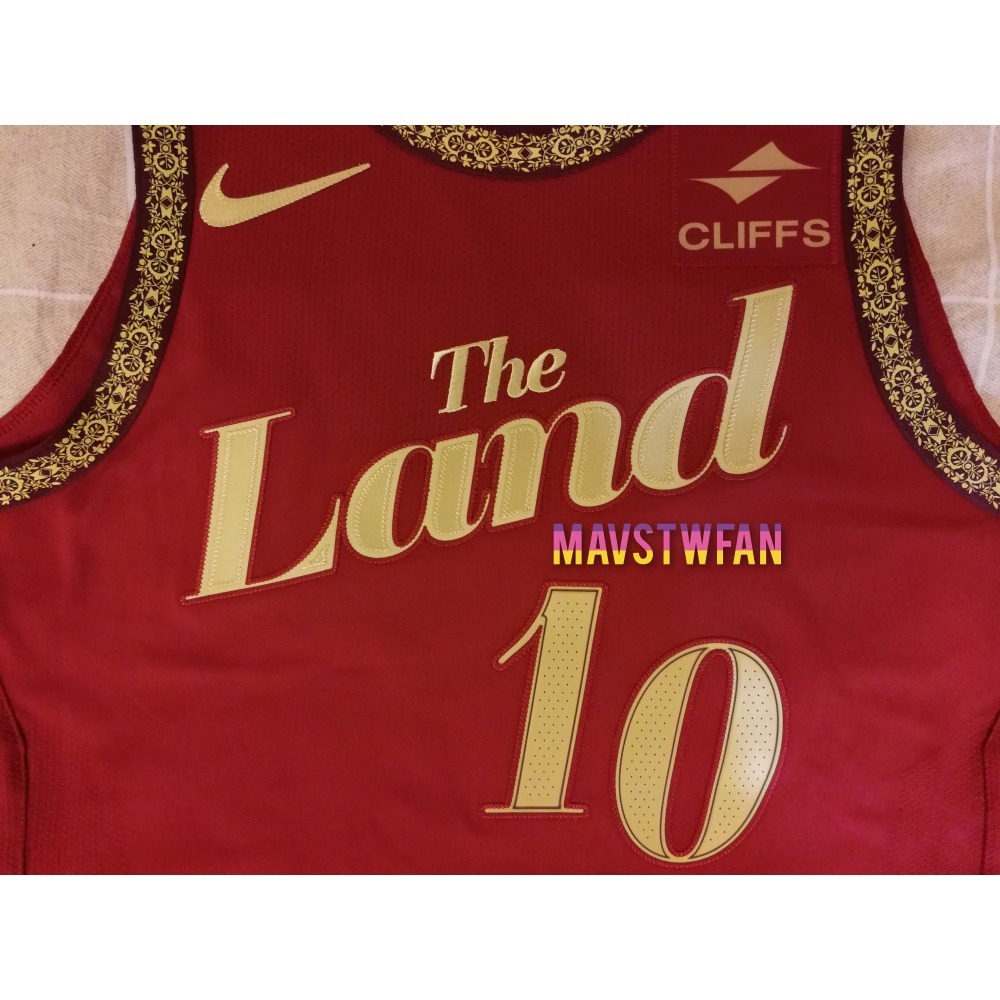 (出清特價) Nike Darius Garland 騎士 23/24 城市版 AU 球衣 (M 44，原生贊助標)-細節圖5