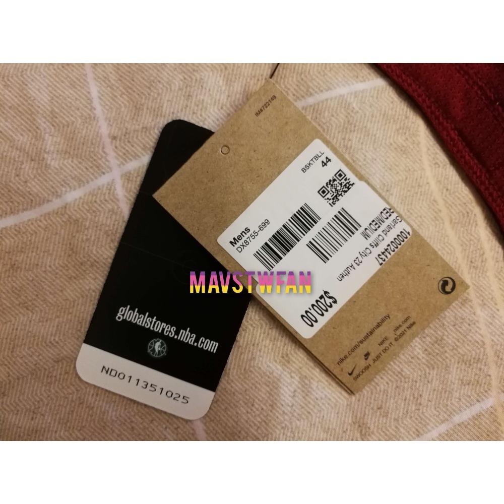 (出清特價) Nike Darius Garland 騎士 23/24 城市版 AU 球衣 (M 44，原生贊助標)-細節圖9