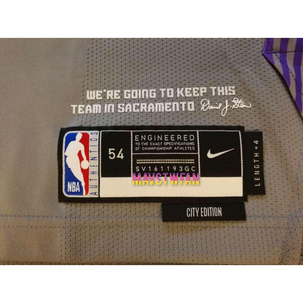 (出清特價) Nike Domantas Sabonis 國王 22/23 城市版 G底板球衣 (54+4，原生贊助標)-細節圖7