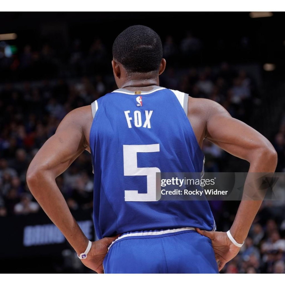 (出清特價) Nike De＇Aaron Fox 沙加緬度國王 23/24 城市版 AU 球衣 (L 48，原生贊助標)-細節圖4