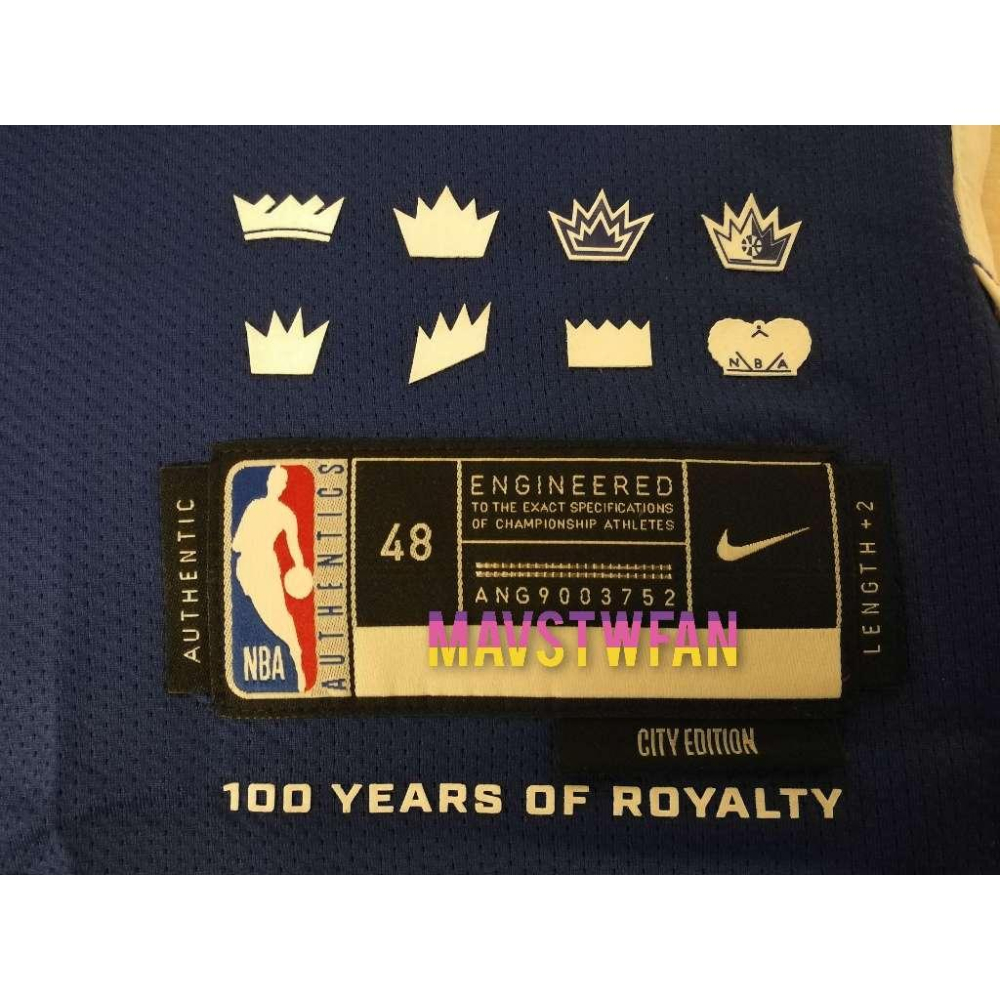 (出清特價) Nike De＇Aaron Fox 沙加緬度國王 23/24 城市版 AU 球衣 (L 48，原生贊助標)-細節圖7