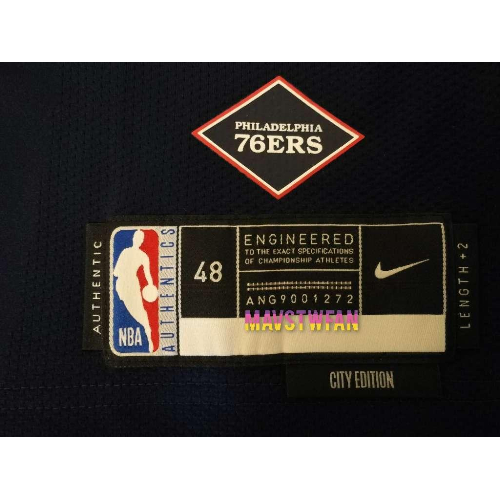 (出清特價) Nike Joel Embiid 費城七六人 23/24 城市版 AU 球衣 (L 48)-細節圖5