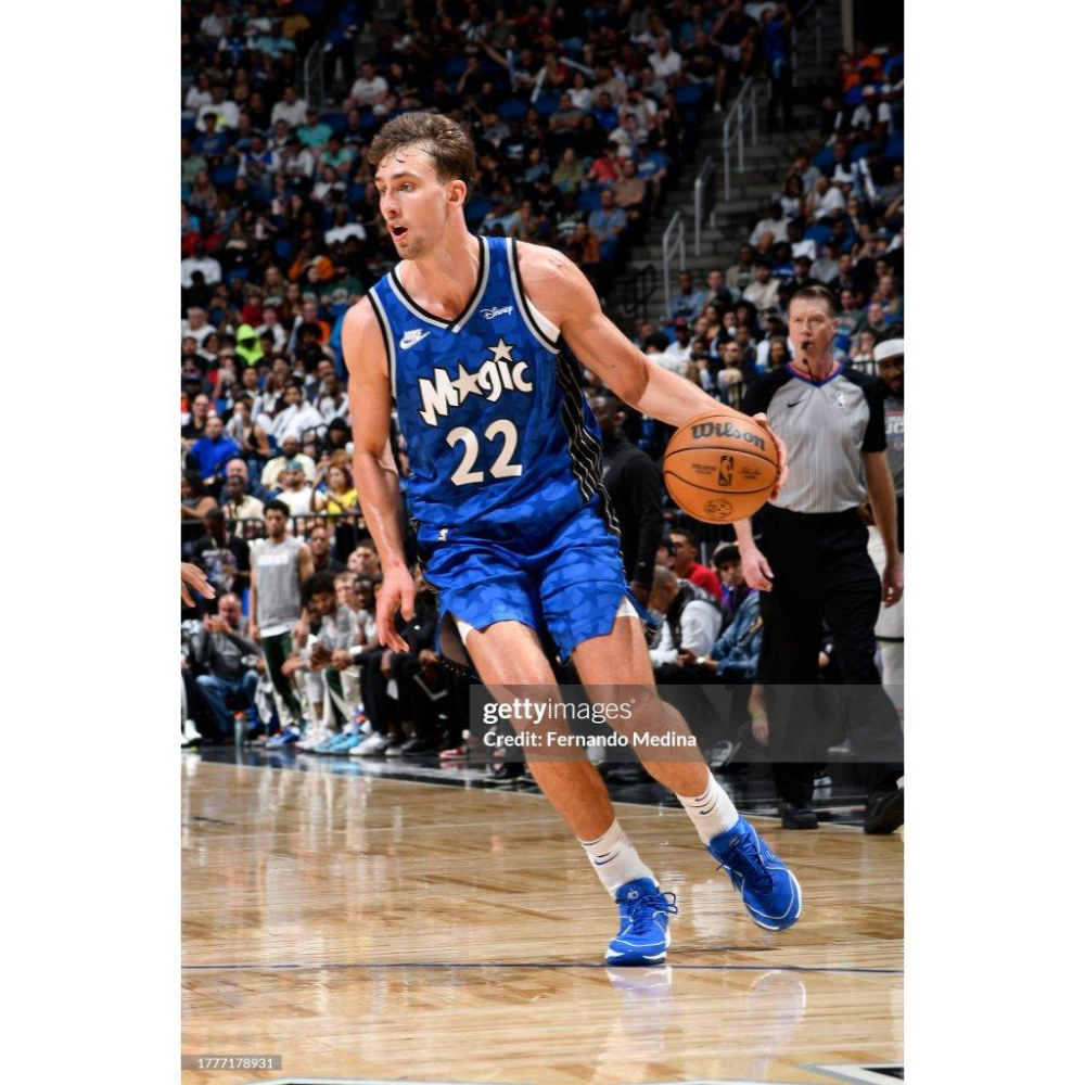 (出清特價) Nike NBA 奧蘭多魔術 Franz Wagner 23/24 復古版 背號短T (Sz. M)-細節圖3
