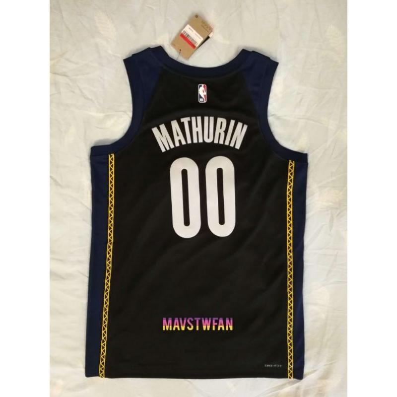 (出清特價) Nike Bennedict Mathurin 印第安那溜馬 城市版 SW 球衣 (L 48，原生贊助標)-細節圖2