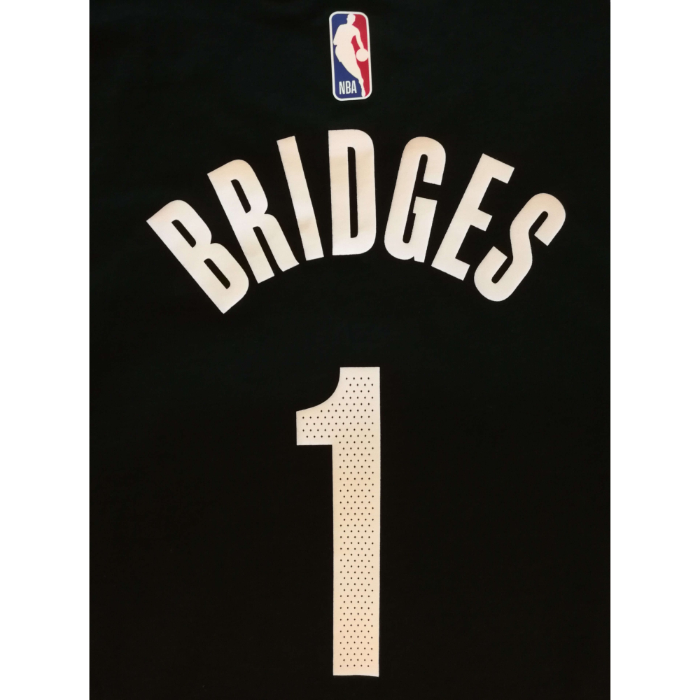 (出清特價) Nike NBA 布魯克林籃網 Mikal Bridges 23/24 城市版 背號短 T (Sz. L)-細節圖6