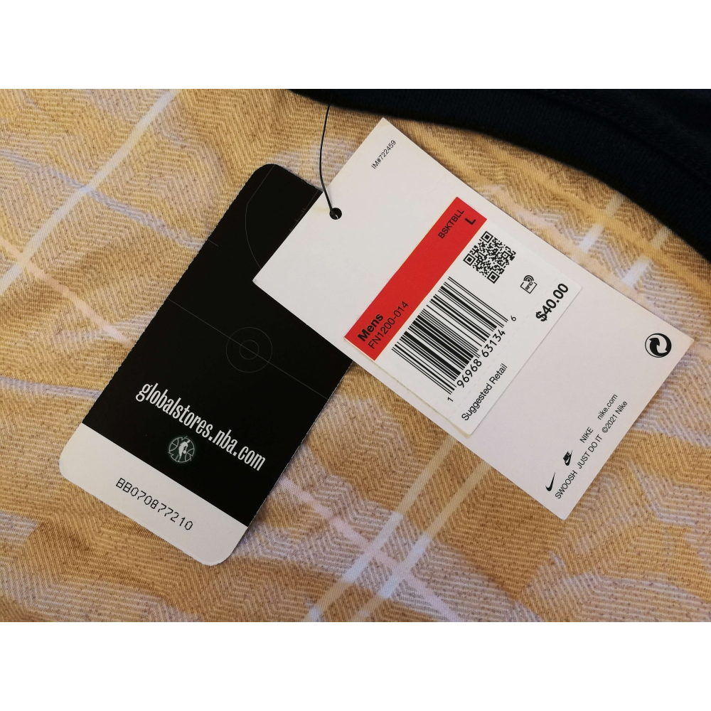 (出清特價) Nike NBA 布魯克林籃網 Mikal Bridges 23/24 城市版 背號短 T (Sz. L)-細節圖9