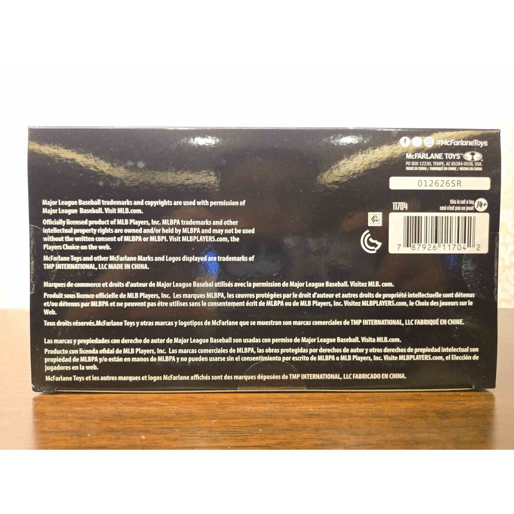 (最後一盒) 麥法蘭 MLB 2026 洛杉磯道奇 Shohei Ohtani 大谷翔平「白衣打擊動作普版」6吋運動人偶-細節圖11