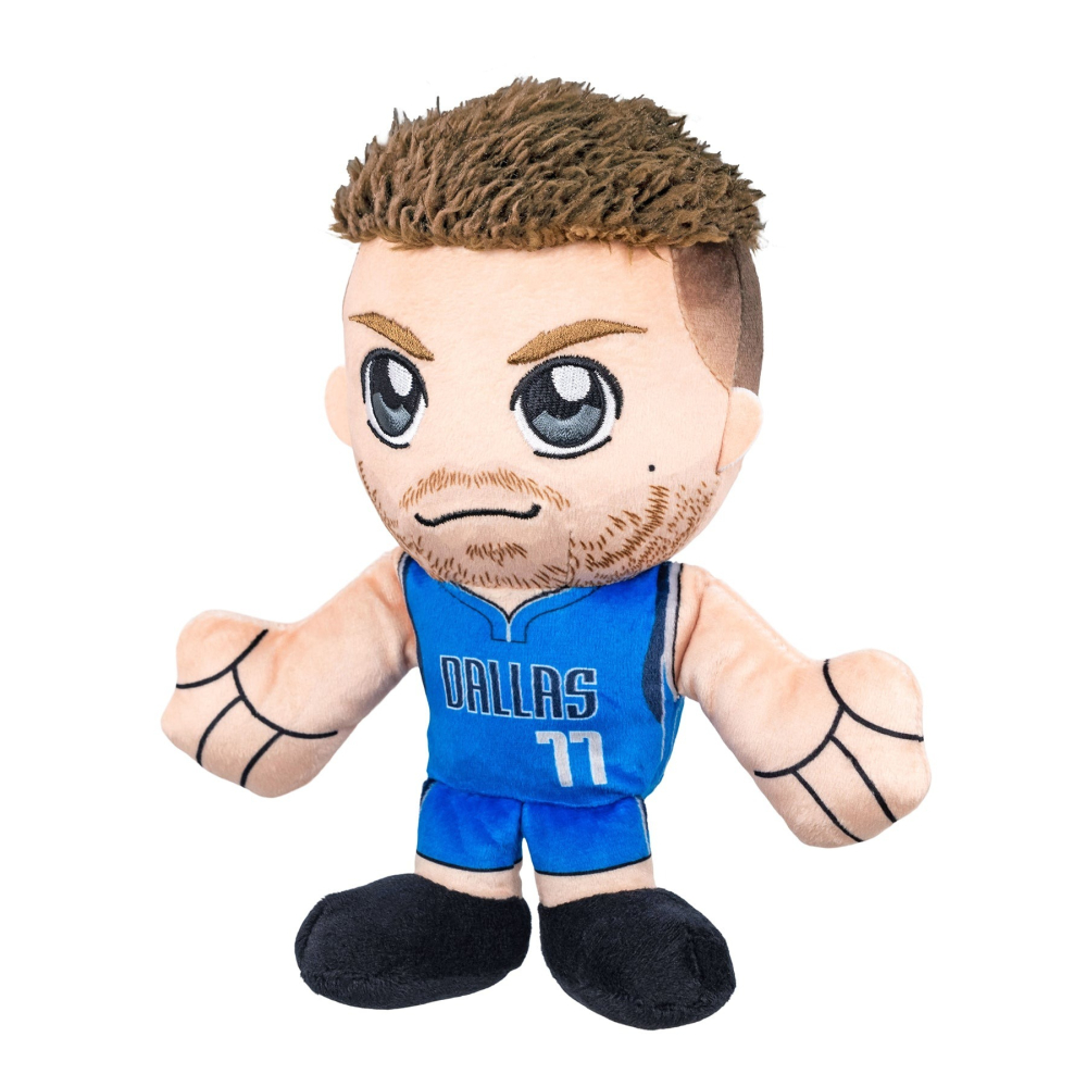 (出清特價) Bleacher Creatures NBA 達拉斯獨行俠 Luka Doncic 坐姿絨毛玩偶-細節圖10