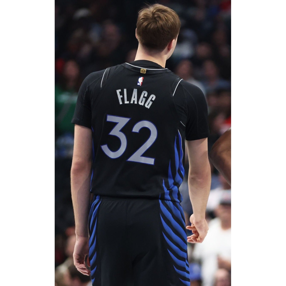 (新鮮現貨) Nike NBA 達拉斯獨行俠 Cooper Flagg 25/26 城市版 背號短T (Sz. L)-細節圖4