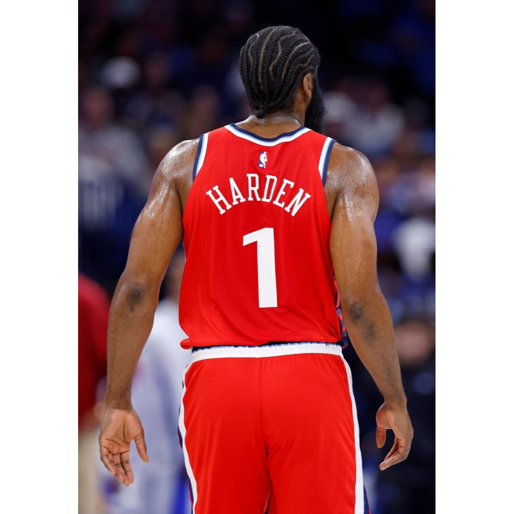 (奇蹟補貨) Nike NBA 洛杉磯快艇 James Harden 25/26 宣告版 背號短T (Sz. M)-細節圖4