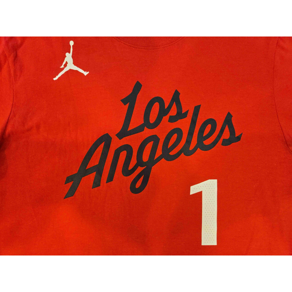 (奇蹟補貨) Nike NBA 洛杉磯快艇 James Harden 25/26 宣告版 背號短T (Sz. M)-細節圖5