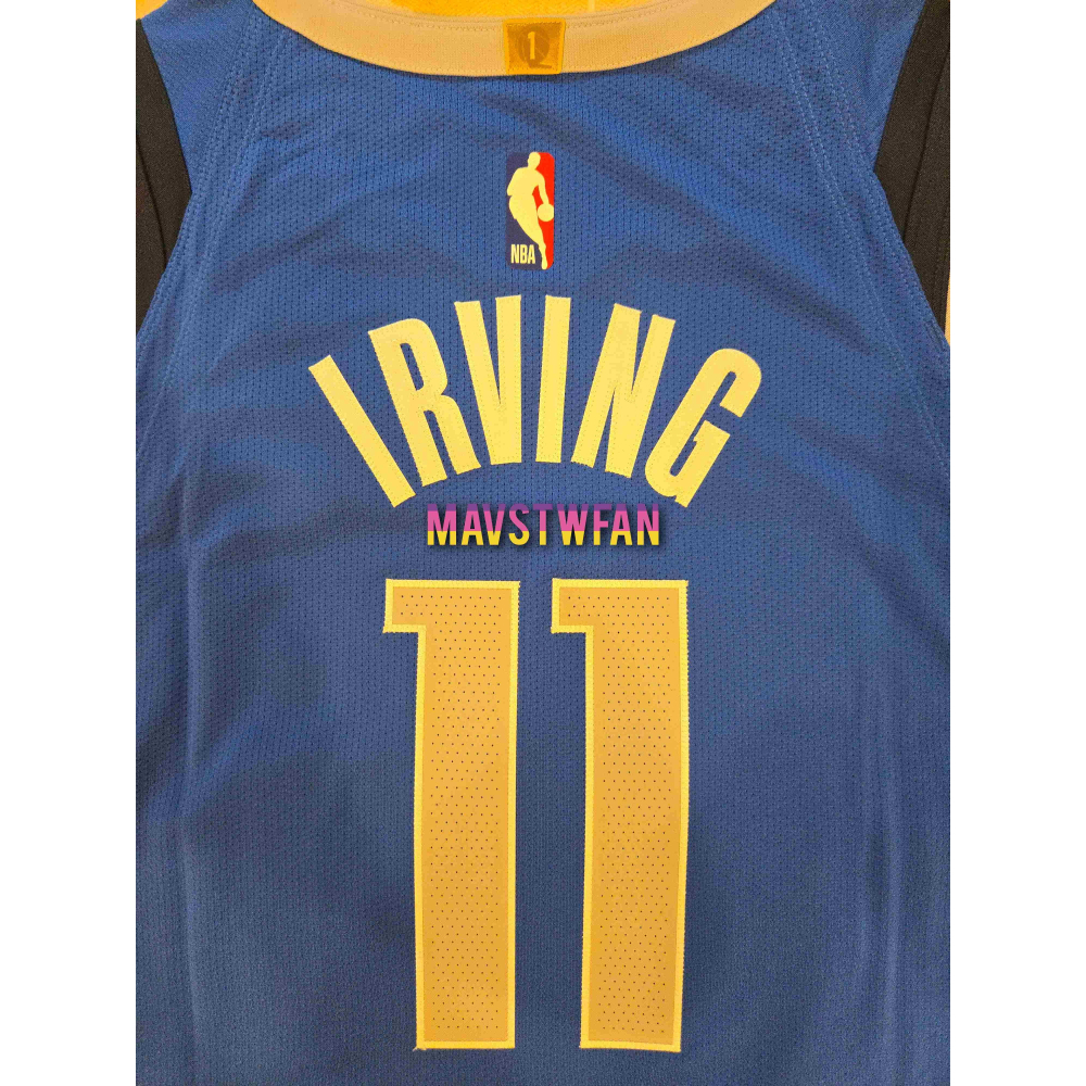 (新鮮現貨) Nike Kyrie Irving 獨行俠 24/25 經典版 AU 球衣 (L 48，原生贊助標)-細節圖4