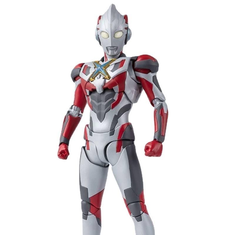 【安特羅斯】超人力霸王X 鹹蛋超人 奧特曼 艾克斯 哥莫拉裝甲 SHF 可動 模型 玩具 公仔 可動 關節-細節圖2