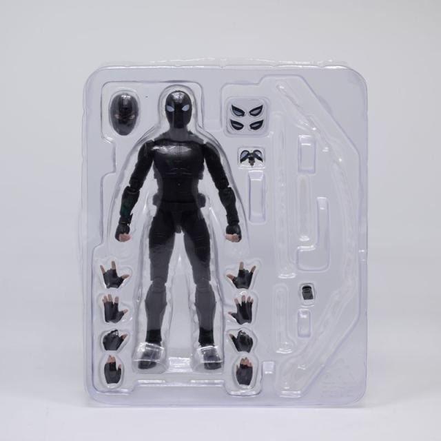 【安特羅斯】SHF蜘蛛人 潛行裝備 黑色蜘蛛人電影周邊模型玩具可動人偶公仔 漫威宇宙 離家日 禮物 鋼鐵人 奇異博士-細節圖4