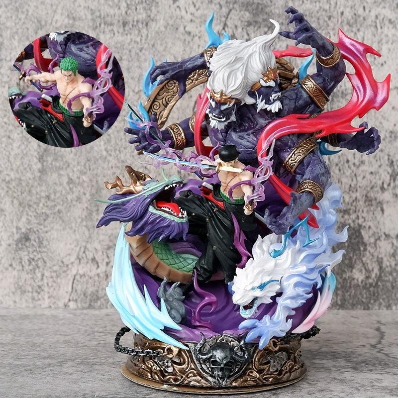 【安特羅斯】索隆 劍豪 三刀流 霸氣 武裝色  閻魔 公仔 模型 雕像 男生 禮物 擺飾 地域 索隆-細節圖4