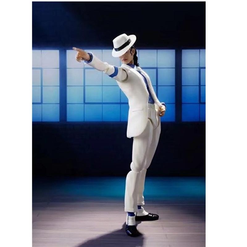 【安特羅斯】SHF 麥可傑克森 國際巨星公仔模型 可動人偶玩偶 月球漫步 鬼王 舞王 M.J.-細節圖2