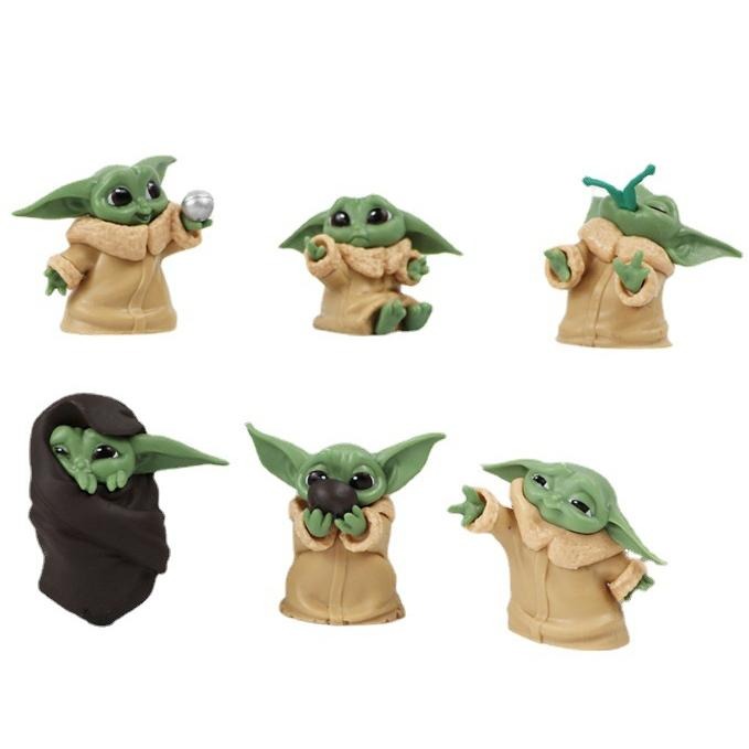 【安特羅斯】星際大戰 曼達洛人 尤達寶寶 模型 玩具 公仔 可愛 人偶 烘培 蛋糕 裝飾 食玩 禮品-細節圖5