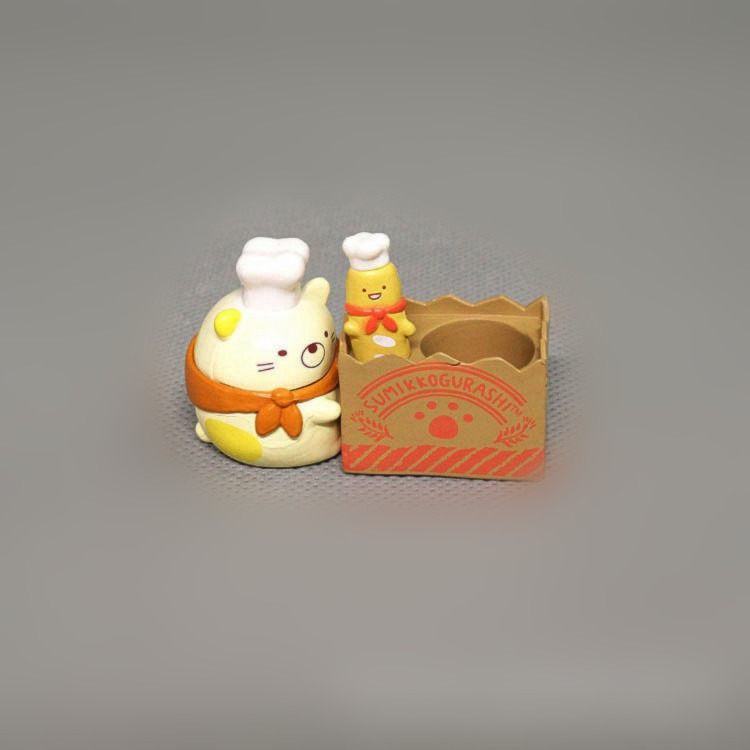 【軸心萌兔】貓咪 炸蝦 豬排 蜥蜴 角落生物 療育小物公仔玩具 盒玩 食玩 模型 轉蛋 蛋糕烘培 6款一組 4-5cm-細節圖4